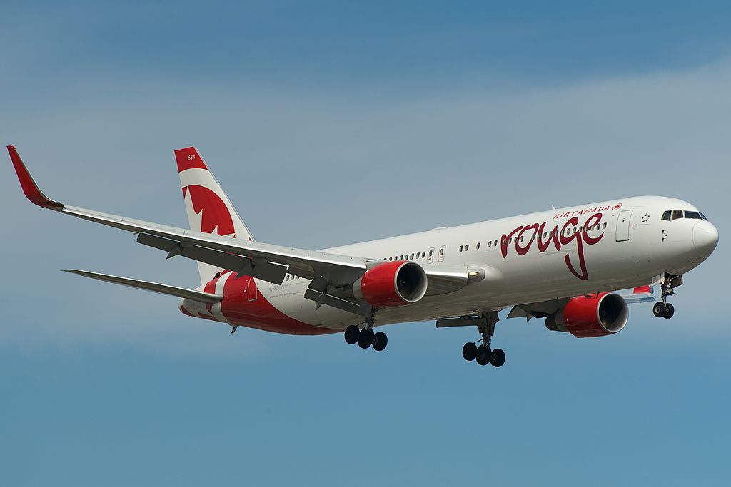 Air Canada Rouge Boeing 767 300ER C FMWV Short final into Toronto Pearson YYZ