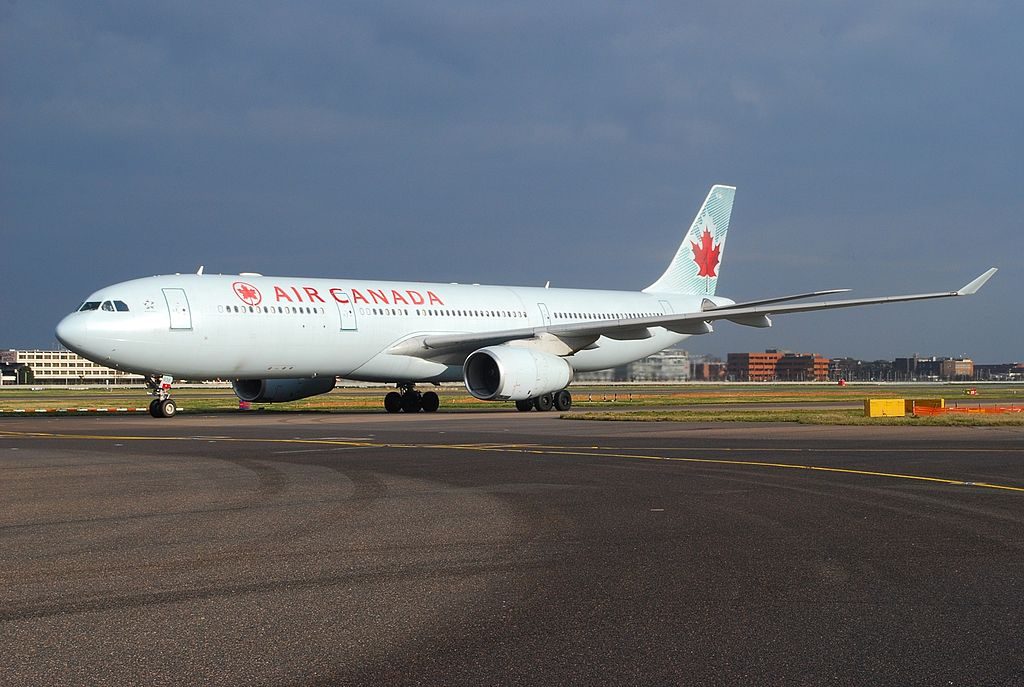Airbus A330 343X Air Canada C GHKW at Heathrow Airport