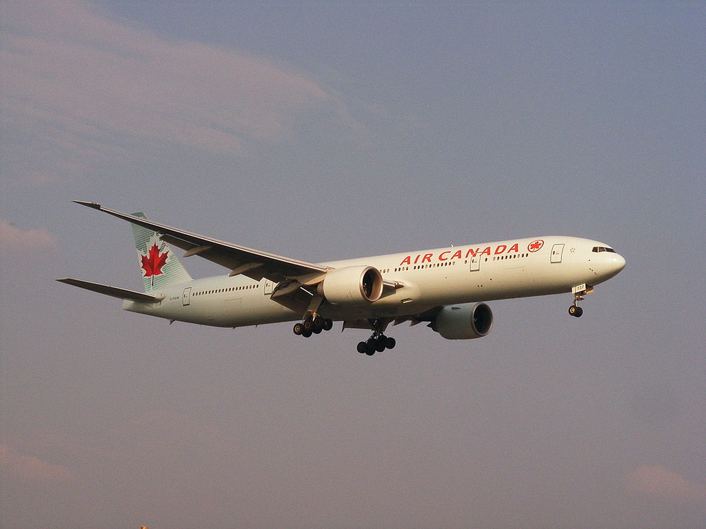 Boeing 777 300ER of Air Canada C FIUW at Montréal Pierre Elliott Trudeau International Airport