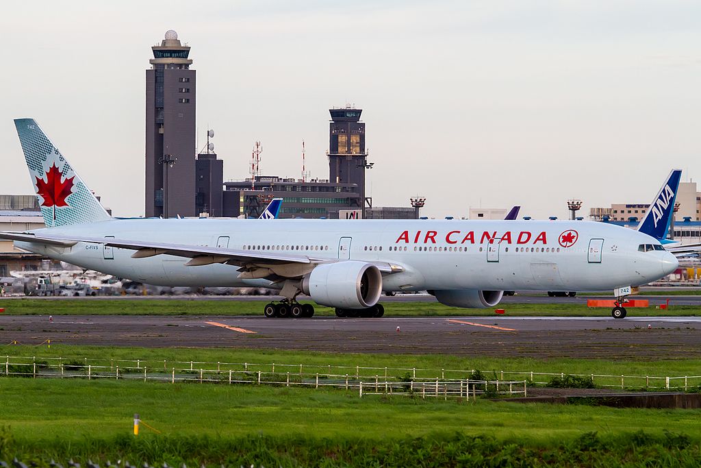 Boeing B777 333ER Air Canada C FIVS at Narita International Airport
