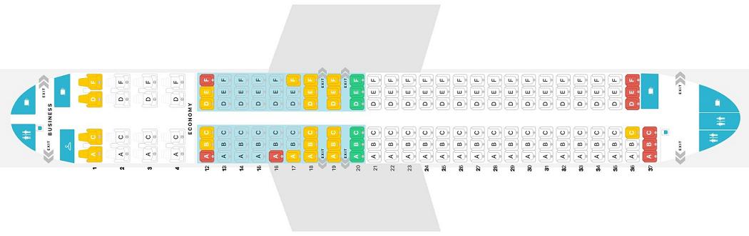 Seat Map and Seating Chart Boeing 737 MAX 8 7M8 Air Canada