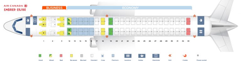 Air Canada Fleet Embraer E190 Details and Pictures