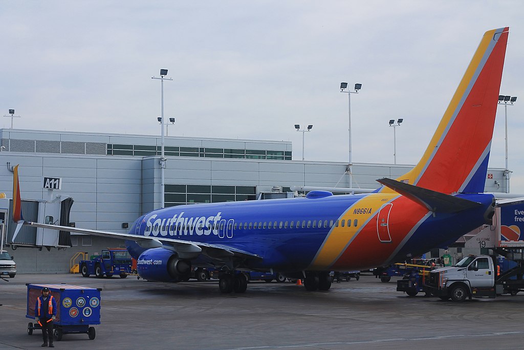 Southwest Airlines Fleet N8661A Boeing 737 800 at Chicago Midway International Airport