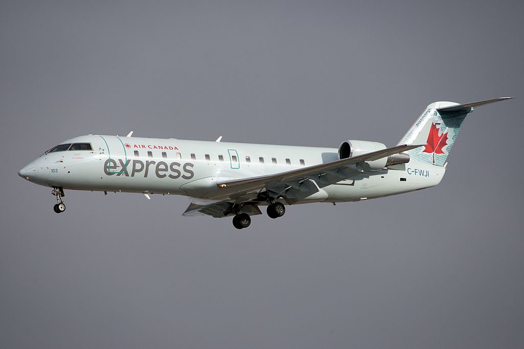 Air Canada Express Air Georgian Bombardier Canadair CRJ 100 C FWJI at Toronto Pearson International Airport
