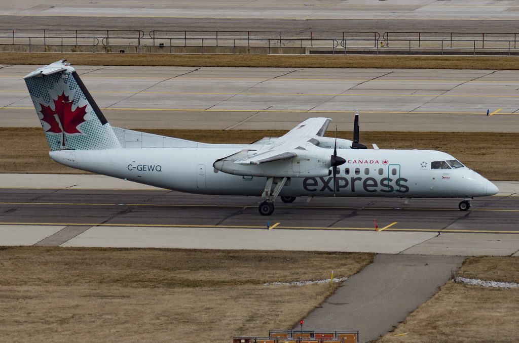 Air Canada Express C GEWQ Bombardier DeHavilland Canada DHC 8 311 202 Jazz Air at YYZ Airport