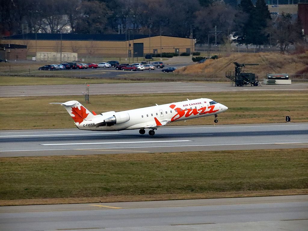 Air Canada Express Jazz Bombardier CRJ 100ER C FWRR at Minneapolis Saint Paul International Airport