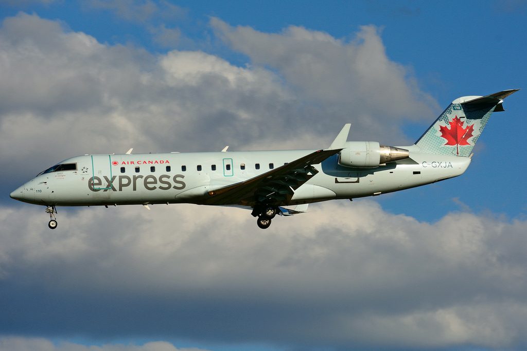 Bombardier Canadair CRJ200ER Air Canada express C GXJA operated by Air Georgian at Toronto Lester B. Pearson Airport YYZ