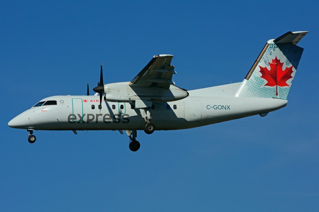 C GONX de Havilland Canada DHC 8 102 Dash 8 Air Canada express operated by JAZZ Aviation at Toronto Lester B. Pearson Airport YYZ