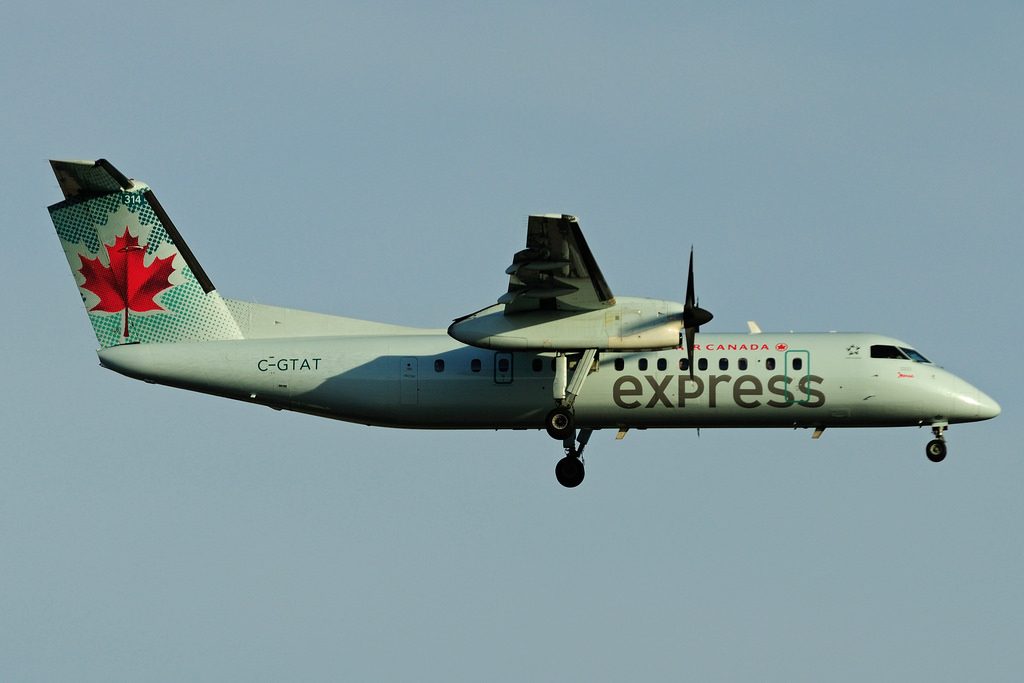 C GTAT de Havilland Canada DHC 8 301 Dash 8 Air Canada Express operated by JAZZ at Toronto Lester B. Pearson Airport YYZ