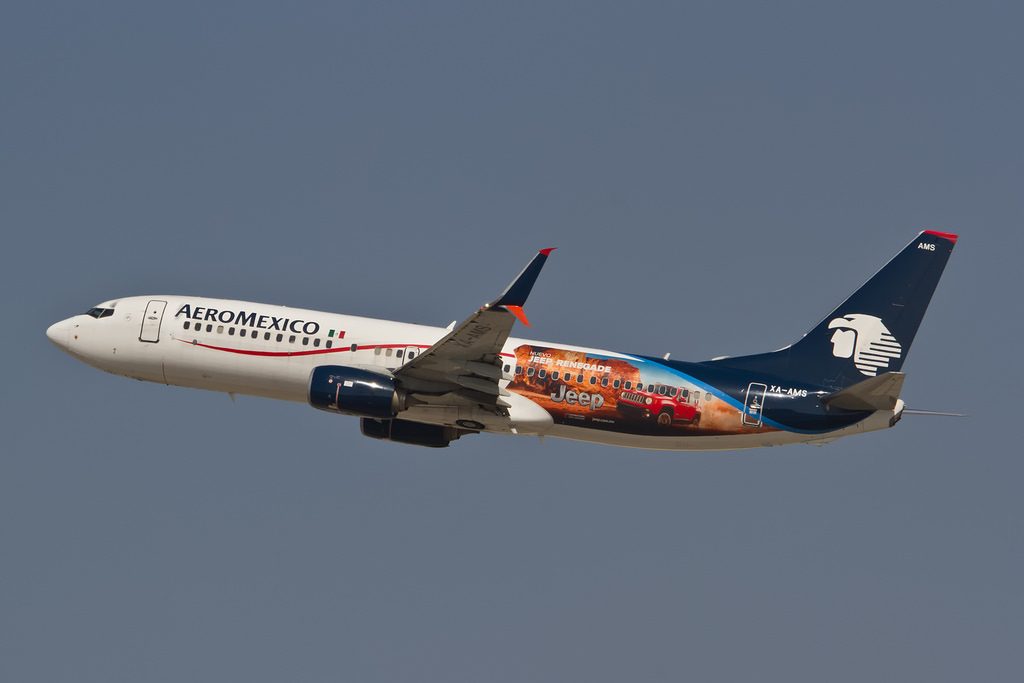 XA AMS Boeing 737 800 Aeromexico Aircraft Fleet Departing LAX Airport