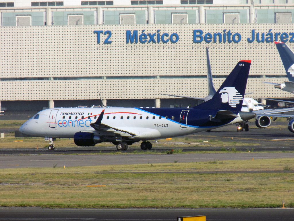 Aeroméxico Connect Embraer ERJ 170STD XA GAZ at Benito Juarez Airport