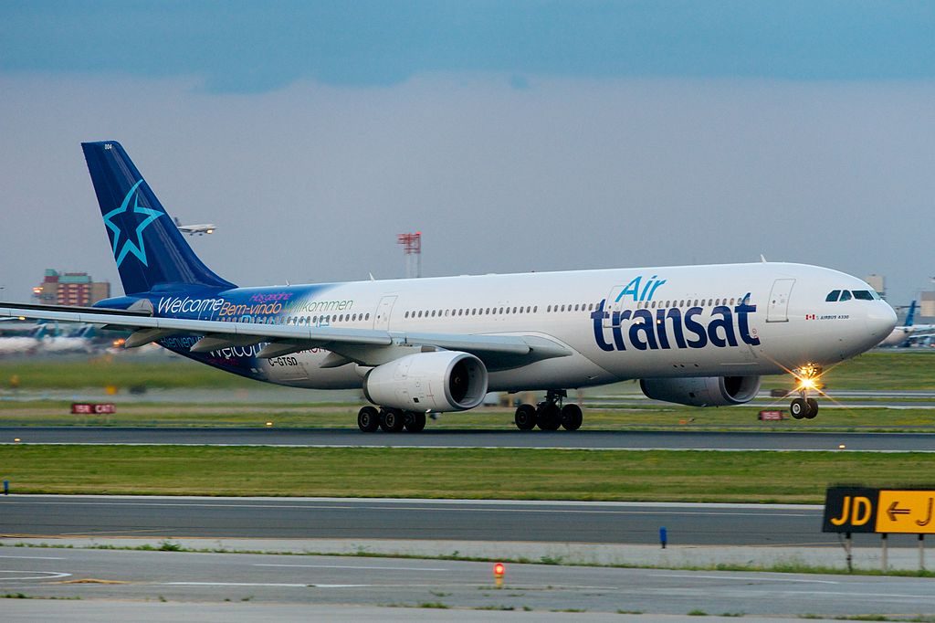 Air Transat Airbus A330 300 C GTSD departing Toronto Pearson International Airport YYZ