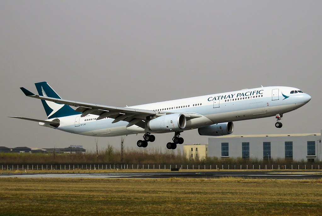 Airbus A330 300 B LAC Cathay Pacific at Beijing Capital International Airport