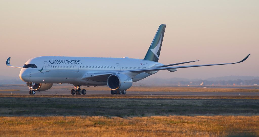 Airbus A350 900 B LRM Cathay Pacific at Toulouse Blagnac Airport