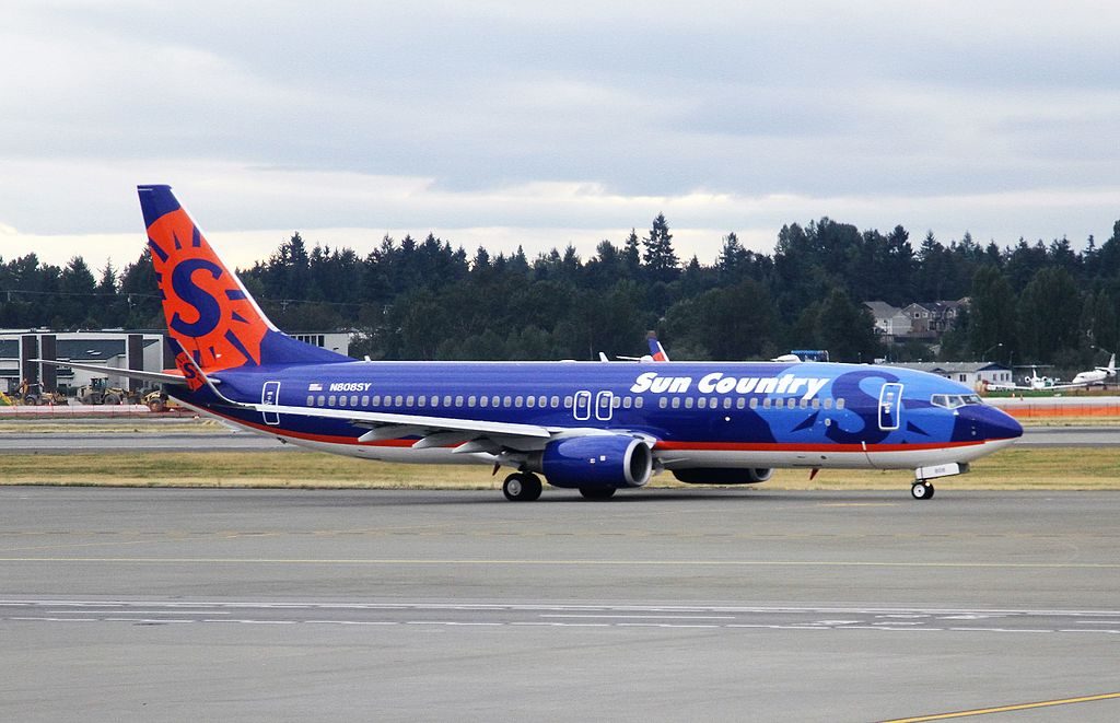 N808SY Boeing 737 800 Sun Country Airlines at Seattle Tacoma International Airport