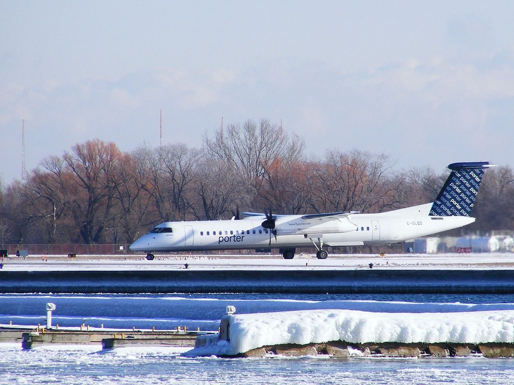 Porter Airlines Bombardier Dash 8 Q400 C GLQD at Billy Bishop Toronto City Airport