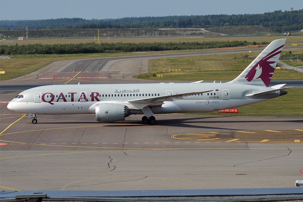 Qatar Airways A7 BCM Boeing 787 8 Dreamliner at Helsinki Vantaa Airport