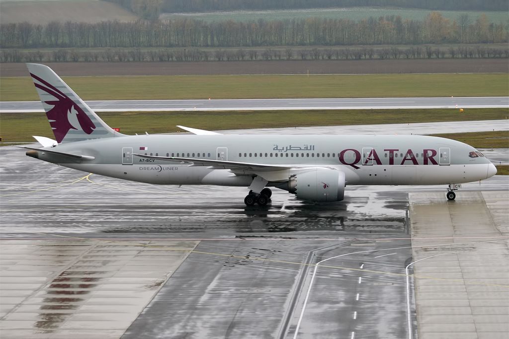Qatar Airways A7 BCV Boeing 787 8 Dreamliner at Vienna International Airport