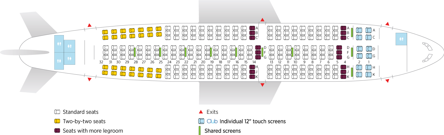 Air Transat A321 200 Seat Map