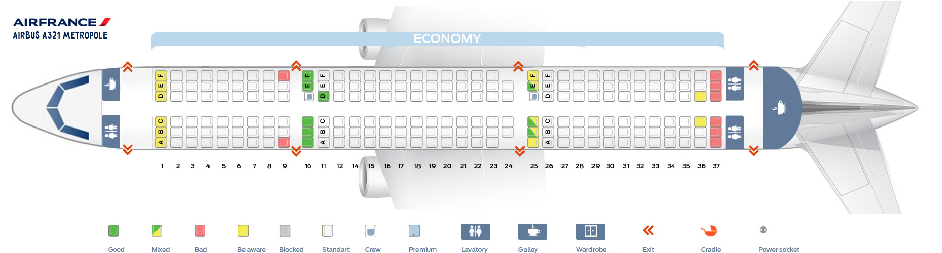 Air France Fleet Airbus A321-100/200 Details and Pictures