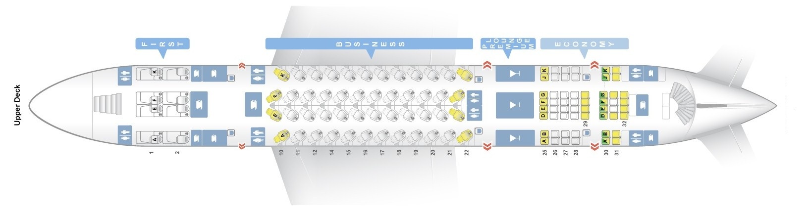 Emirates схема салона