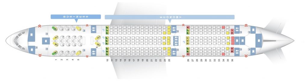 Seat Map and Seating Chart Boeing 787 8 Dreamliner Qatar Airways