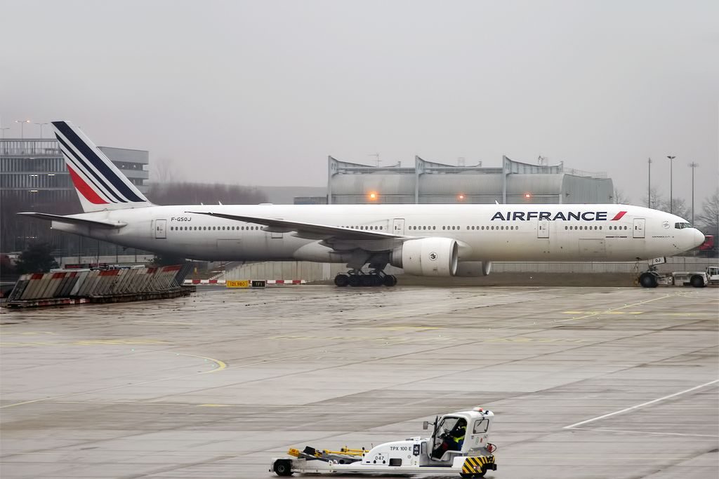 Air France F GSQJ Boeing 777 328ER at Paris Charles de Gaulle Airport