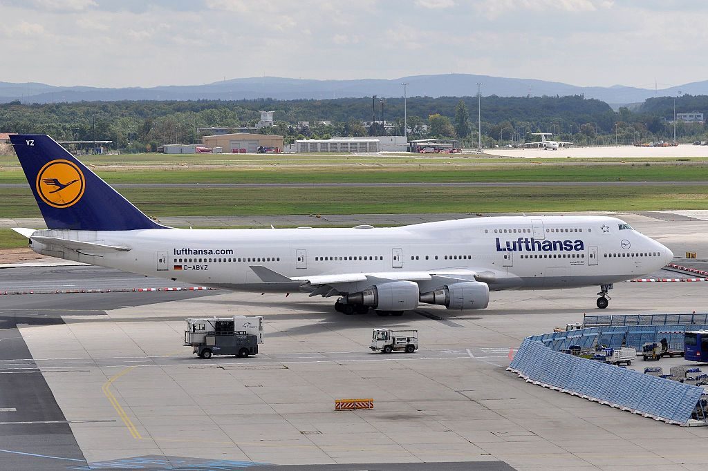D ABVZ Boeing 747 430 of Lufthansa at Frankfurt Airport