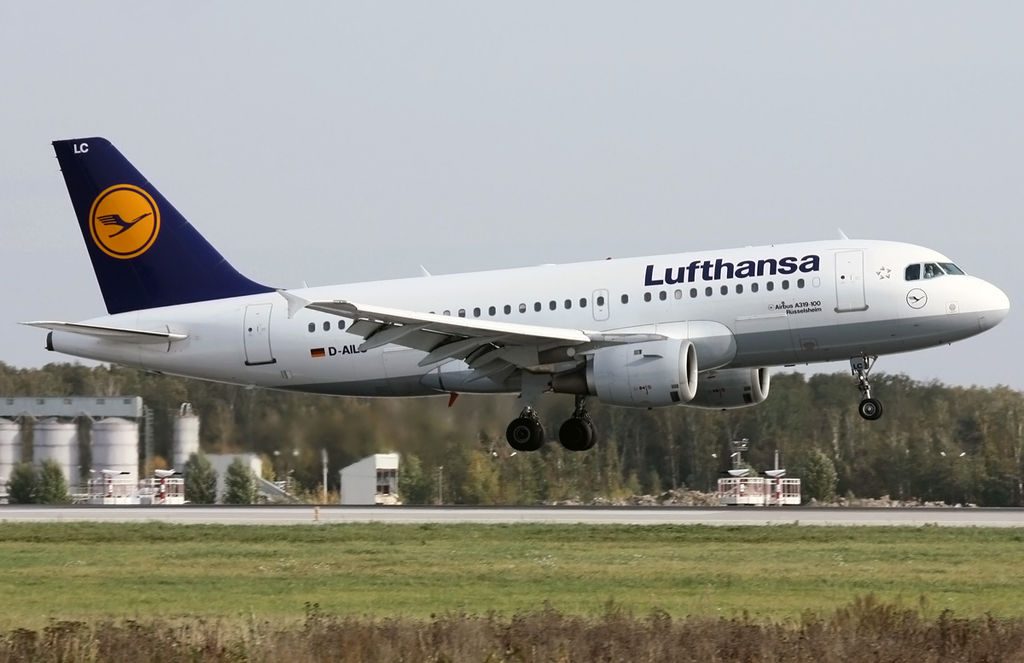 D AILC Airbus A319 100 Rüsselsheim of Lufthansa at Domodedovo International Airport