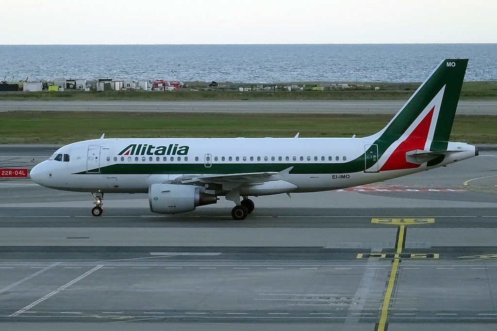 EI IMO Airbus A319 100 of Alitalia Isola d’Ischia at Nice Côte dAzur Airport