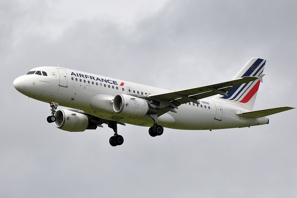 F GRHG Airbus A319 100 of Air France at Paris Charles de Gaulle Airport