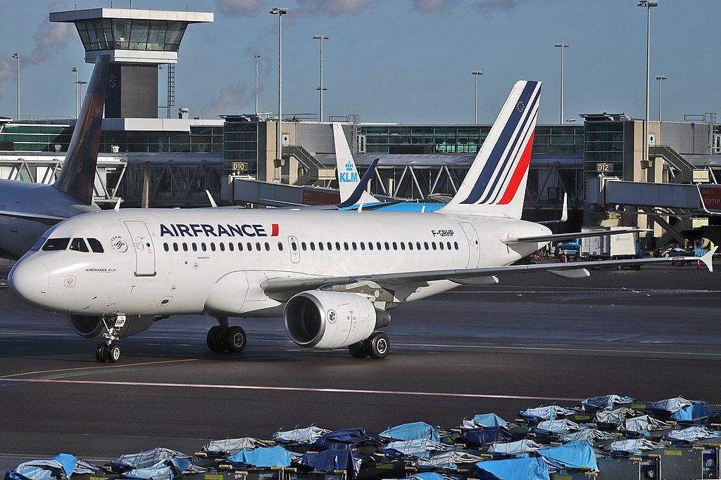 F GRHP Airbus A319 of Air France at Amsterdam Airport Schiphol