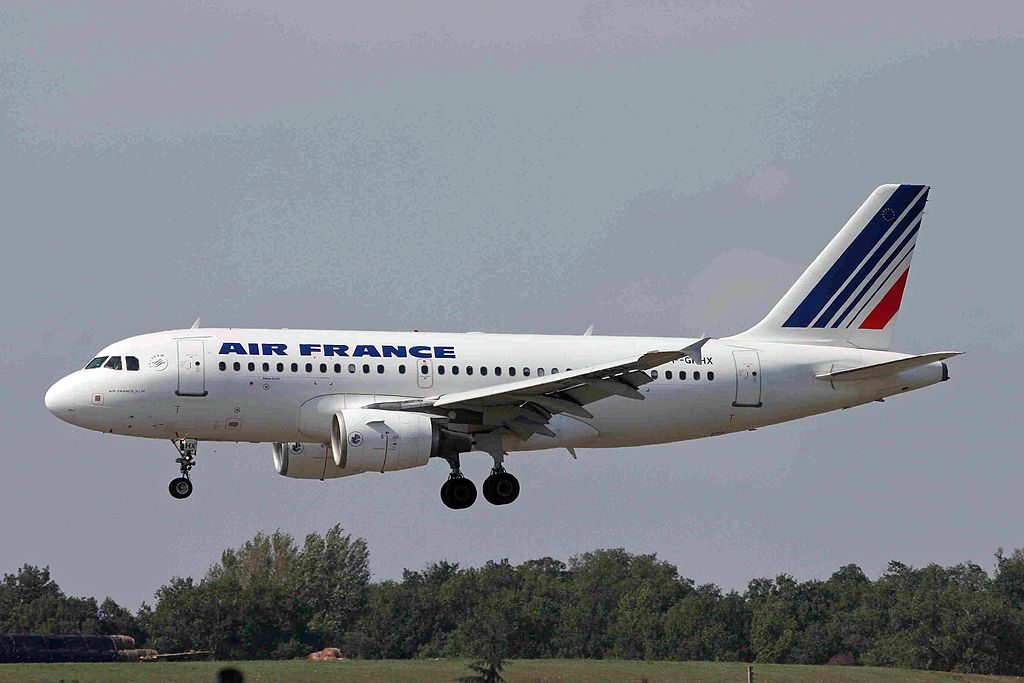 F GRHX Airbus A319 of Air France at Toulouse Blagnac International Airport
