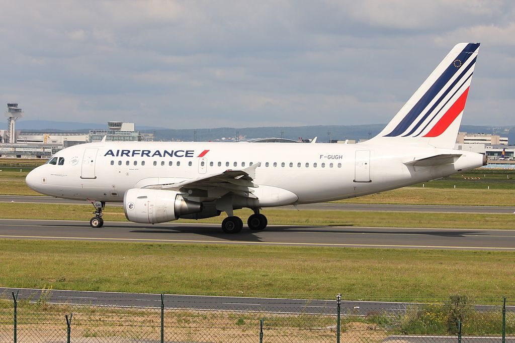 F GUGH Airbus A318 100 of Air France at Frankfurt Airport