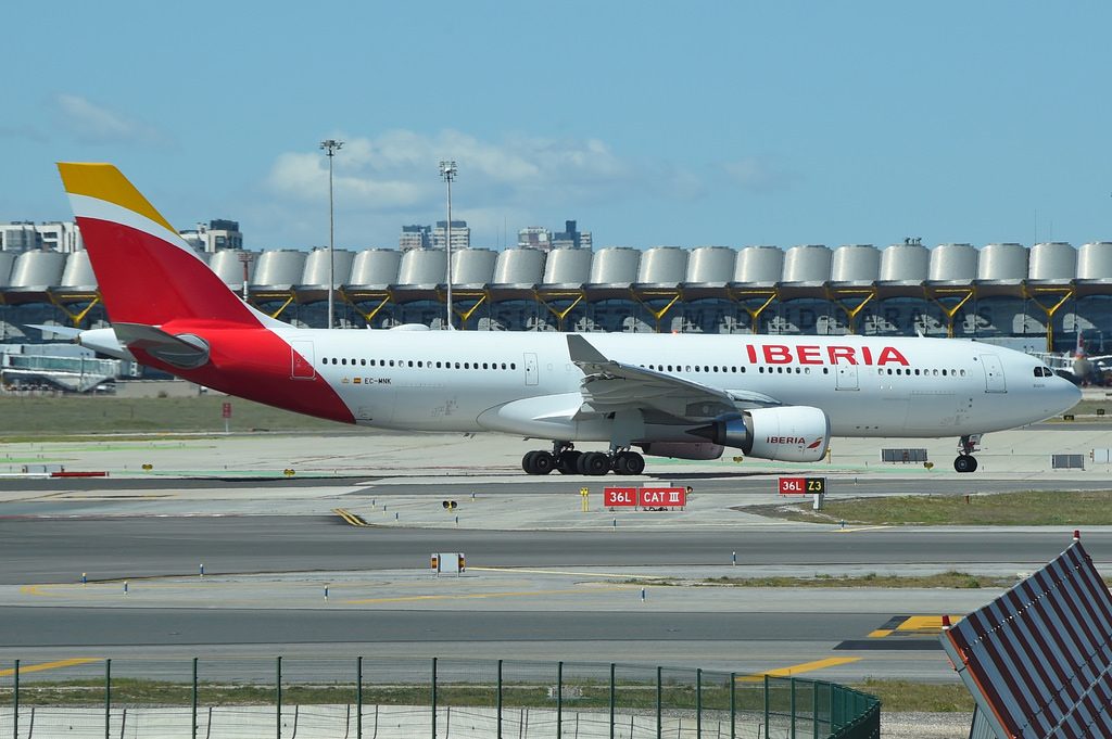 IBERIA Airbus A330 200 Bogotá EC MNK at Madrid Barajas Airport MAD