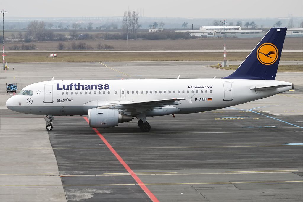 Lufthansa D AIBH Airbus A319 112 Herborn at Prague Ruzyně Airport