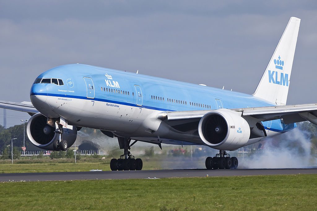 PH BQG Boeing 777 200ER of KLM Galápagos Islands at Amsterdam Airport Schiphol
