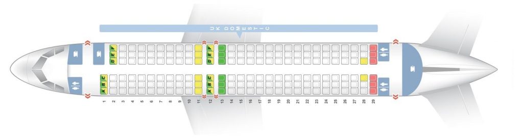 Seat Map and Seating Chart Airbus A320 200 UK Domestic V2 British Airways