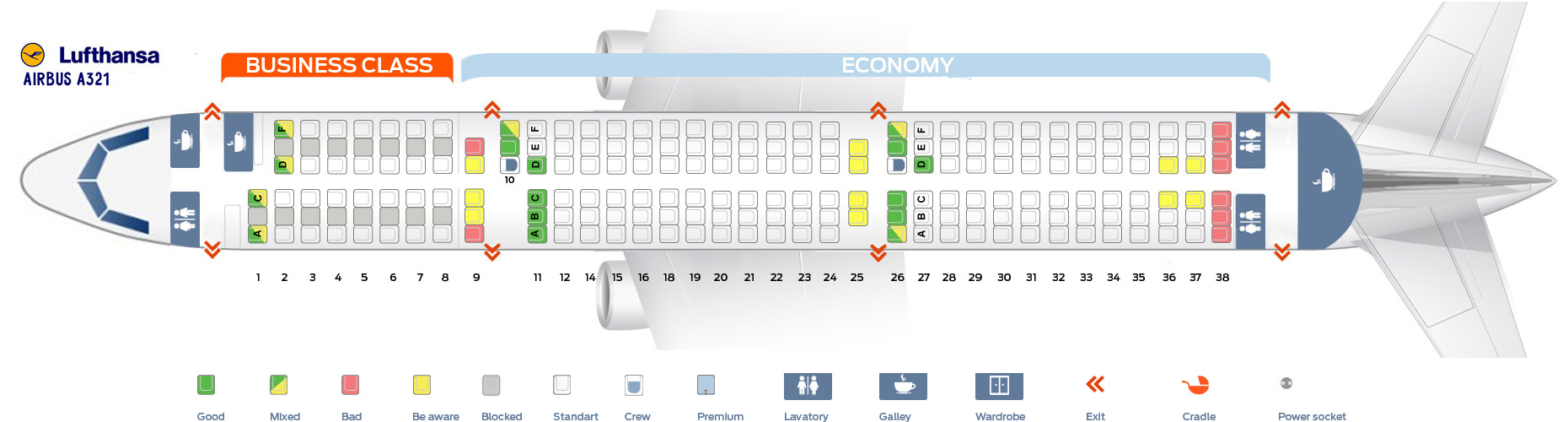 Lufthansa Fleet Airbus A321100/200 Details and Pictures
