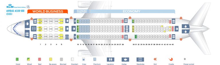 KLM Fleet Airbus A330-300 Details and Pictures