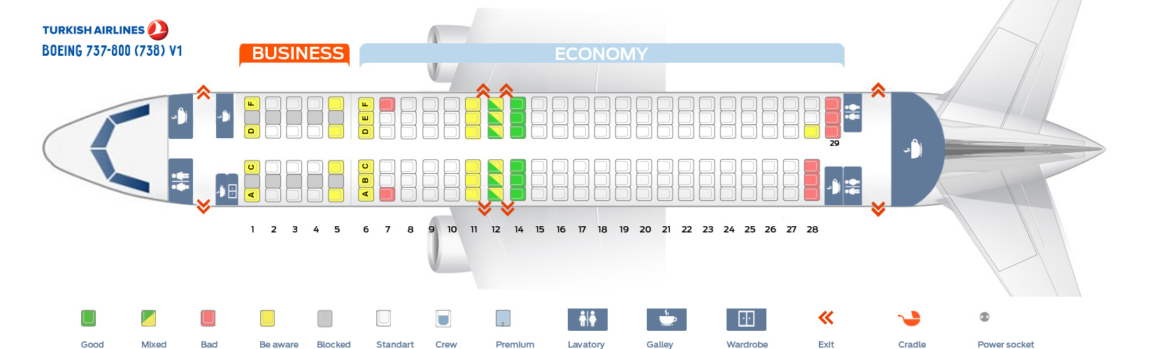 Alaska Airlines 738 Seating Chart
