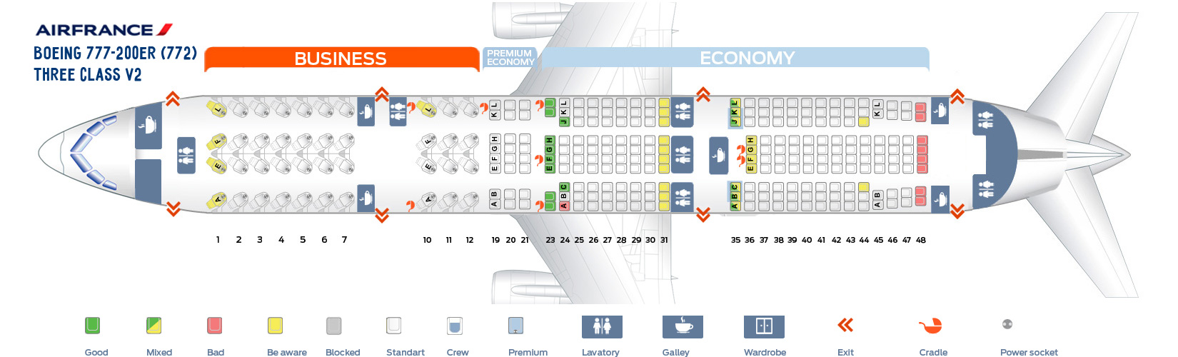 air france seat assignment policy