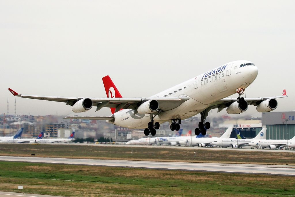 TC JIH Airbus A340 300 Kocaeli of Turkish Airlines at Istanbul Atatürk Airport