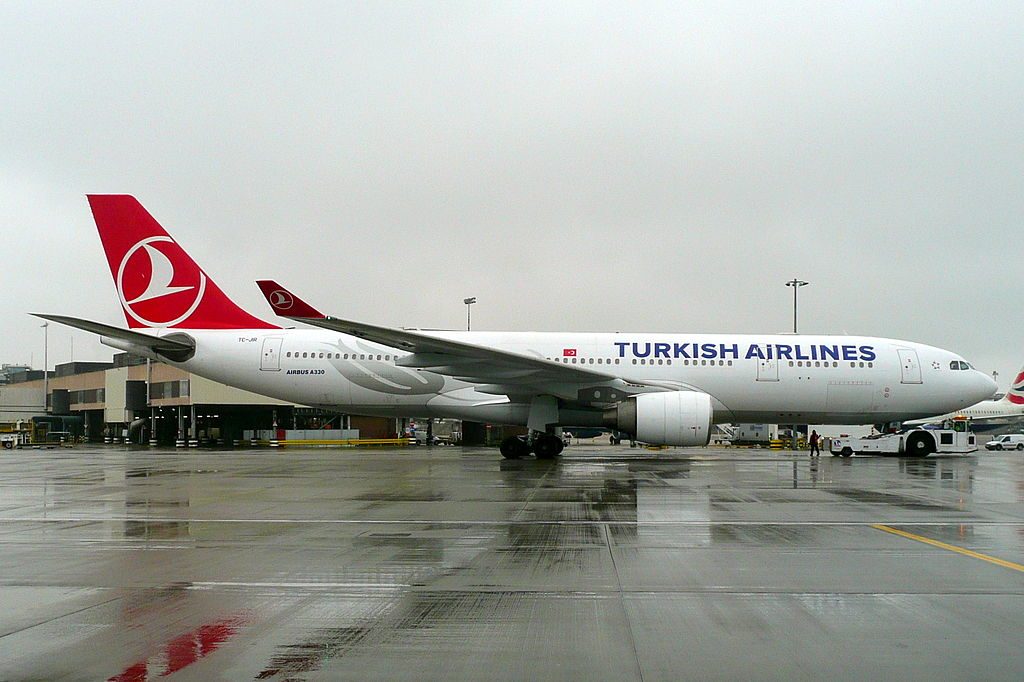 TC JIR Airbus A330 200 Çatalhöyük Turkish Airlines at London Heathrow Airport