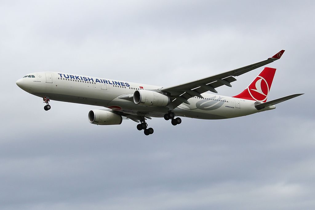 TC JNP Airbus A330 300 Turkish Airlines Gökçeada at London Heathrow Airport