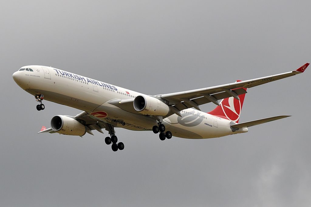 TC JNR Airbus A330 300 Haliç Golden Horn of Turkish Airlines at Paris Charles de Gaulle Airport