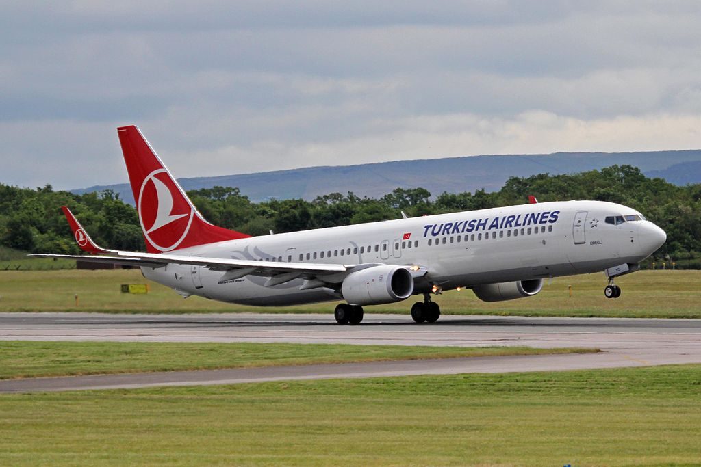 TC JYC Boeing 737 9F2ERW Ereğli of Turkish Airlines at Manchester Airport