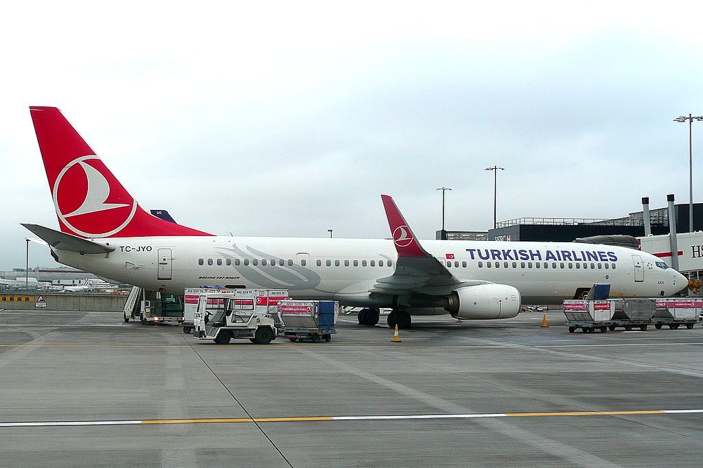 TC JYO Boeing 737 900ER Ilıca of Turkish Airlines at London Heathrow Airport