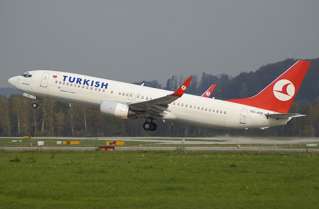 Turkish Airlines Boeing 737 800 TC JGD Nevşehir at Zurich International Airport ZRH
