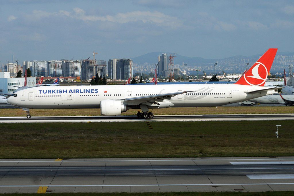 Turkish Airlines TC JJJ Boeing 777 3F2ER Erzurum at Istanbul Atatürk Airport